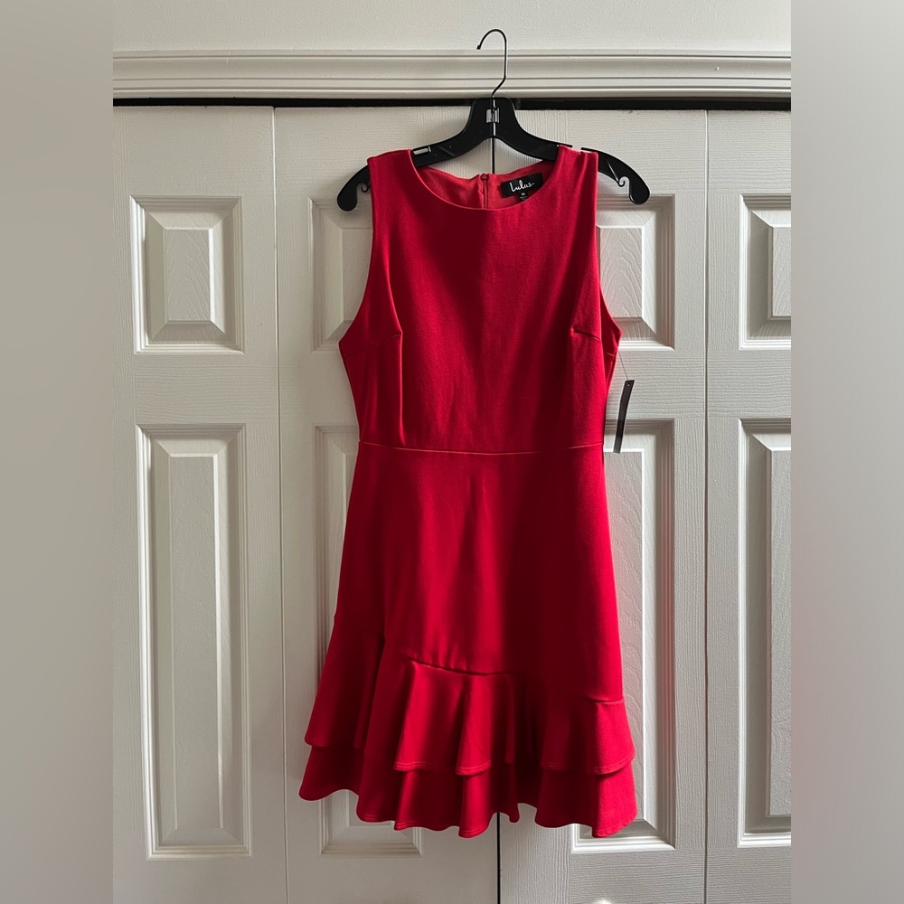Red Lulus dress